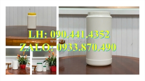 Sx hủ nhựa 250g đựng hóa chất dạng viên, hủ nhựa 100g đựng hóa chất dạng bột