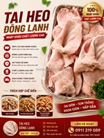 Tai heo ba lan đông lạnh – sụn giòn, thịt chắc, ăn cực đã