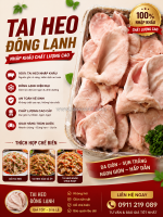 Tai heo đông lạnh – tai lợn nhập khẩu chính ngạch