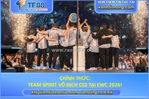 Team spirit vô địch cs2 tại ewc 2026!
