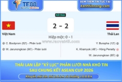 Thái lan lập “kỷ lục” khó tin sau chung kết asean cup 2026