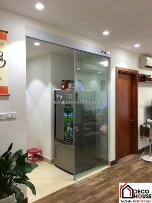 Thi công cửa kính kéo ngang 1 cánh cho nhà ở tại hà nội