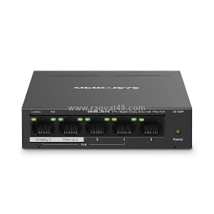 Thiết bị mạng/switch mercusys ms105gp 5 cổng gigabit với 4 cổng poe+