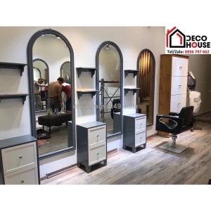 Thiết kế gương salon tóc chuyên nghiệp, tạo điểm nhấn cho không gian