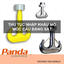 Thủ tục nhập khẩu mỏ móc cẩu bằng sắt