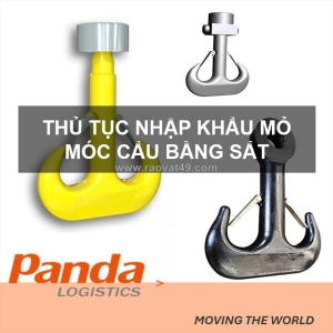 Thủ tục nhập khẩu mỏ móc cẩu bằng sắt