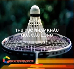 Thủ tục nhập khẩu quả cầu lông