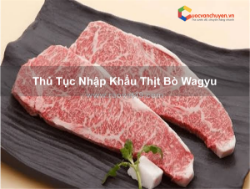 Thủ tục nhập khẩu thịt bò wagyu