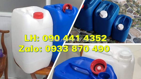Thùng 20 lít nhựa hdpe, can nhựa 22 lít tròn đựng mực, can nhựa 25 lít đựng thuốc trừ sâu
