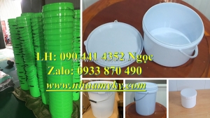 Thùng đựng sơn nhựa 10 lít, vỏ thùng sơn 12 lít, thùng sơn nhựa 16 lít, thùng sơn tròn  lít nắp rót