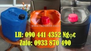Thùng nhựa 20 lít đựng axit đặc, can nhựa 25 lít đựng axit loãng, can nhựa 30 lít đựng hóa chất mạnh