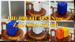 Thùng nhựa 20 lít đựng xăng, can nhựa 22 lít chứa cồn, can nhựa 24 lít đựng dầu nhớt