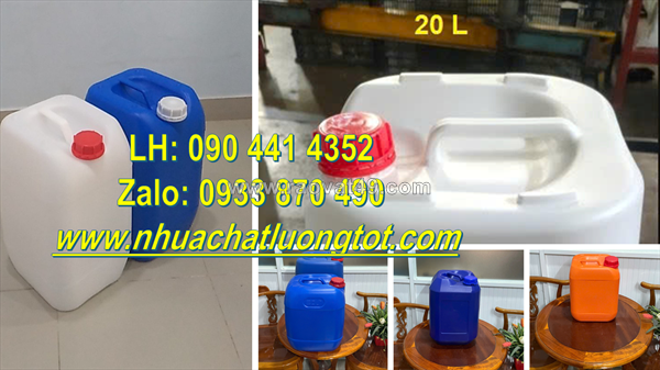 Thùng nhựa 22 lít đựng chất lỏng y tế, can nhựa 25 lít đựng hóa chất mỹ thuật, can nhựa 30l đựng rượu