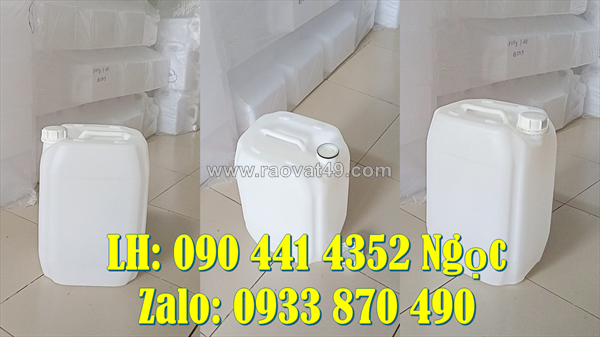 Thùng nhựa 24 lít vuông đựng bazơ, can nhựa 25 lít xanh đựng hóa chất, can nhựa 30 lít đựng chất thí nghiệm