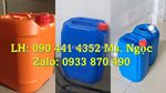 Thùng nhựa 25 lít vuông trắng, can nhựa 20 lít đựng vi sinh, can nhựa 10 lít đựng chất tẩy nồng độ cao