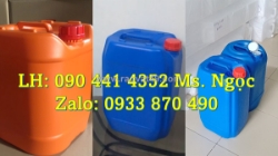 Thùng nhựa 25 lít vuông trắng, can nhựa 20 lít đựng vi sinh, can nhựa 10 lít đựng chất tẩy nồng độ cao