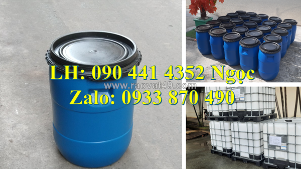 Thùng phuy nhựa 120 lít đựng chất nhuộm, thùng phuy nhựa 100 lít đựng nước giải khát, màu, hương liệu thực phẩm