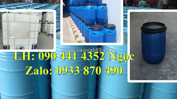 Thùng phuy nhựa 120 lít đựng chất nhuộm, thùng phuy nhựa 100 lít đựng nước giải khát, màu, hương liệu thực phẩm