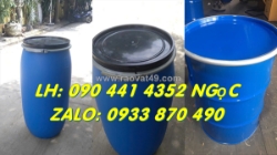 Thùng phuy nhựa 120 lít đựng hóa chất, thùng phuy nhựa 150 lít đựng nguyên liệu, thùng phuy nhựa 160 lít