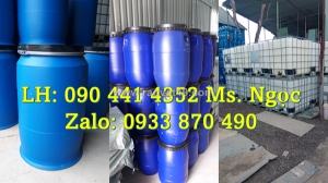 Thùng phuy nhựa 160 lít đai sắt, thùng phuy nhựa 120 lít đựng hóa chất, thùng phuy nhựa 100 lít đựng xăng
