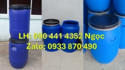 Thùng phuy nhựa 220 lít đựng chất rắn, vỏ thùng phuy nhựa 160 lít đựng hóa chất công nghiệp