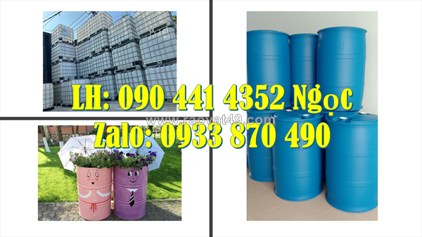Thùng phuy nhựa 220 lít đựng thực phẩm, thùng phuy nhựa 150 lít đựng nhớt, thùng phuy nhựa 120 lít đựng dầu