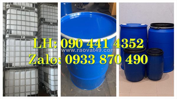 Thùng phuy nhựa 30 lít đựng dược phẩm, thùng phi nhựa 50 lít đựng hóa chất chống oxy hóa