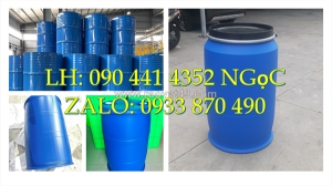 Thùng phuy nhựa 60 lít giá tốt, thùng phuy nhựa 120 lít đựng hóa chất siêu dày, thùng phuy nhựa 160 lít