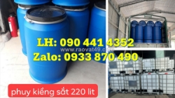 Thùng phuy nhựa hdpe, bán thùng phuy nhựa cao cấp 30 lít – 50 lít – 60 lít – 120 lít – 160 lít – 220 lít