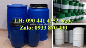 Thùng phuy sắt 220 lít đựng dung môi dễ cháy, thùng phuy sắt đựng dung dịch góc dầu, thùng phuy sắt đựng xăng sinh học