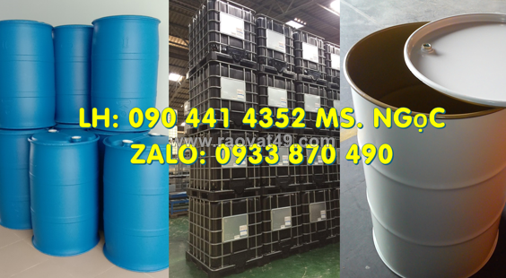 Thùng phuy sắt 220 lít đựng hóa chất nắp kín, vỏ thùng phuy sắt 220 lít nắp hở đựng hóa chất