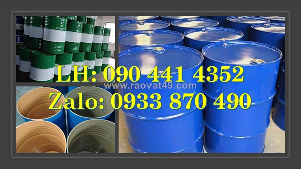 Thùng phuy sắt 220 lít đựng hóa chất ngành kĩ thuật, thùng phi sắt 220 lít đựng dầu nhớt