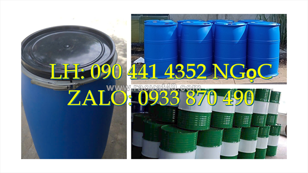 Thùng phuy sắt 220 lít đựng hóa chất, vỏ thùng phuy sắt 220 lít nắp kín, thùng phi sắt đựng chất rắn dễ cháy nổ