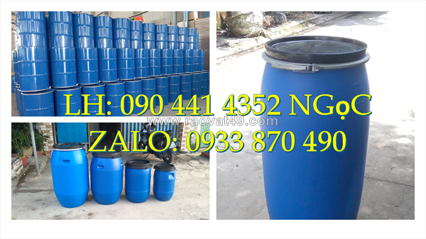 Thùng phuy sắt 220 lít đựng hóa chất, vỏ thùng phuy sắt 220 lít nắp kín, thùng phi sắt đựng chất rắn dễ cháy nổ