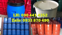 Thùng phuy sắt 220 lít nắp hở, thùng phuy sắt 220 lít đựng hóa chất xây dựng