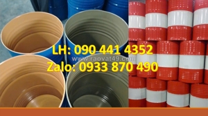 Thùng phuy sắt 220 lít nắp kín đựng chất lỏng, thùng phuy sắt 220 lít nắp hở đựng chất rắn