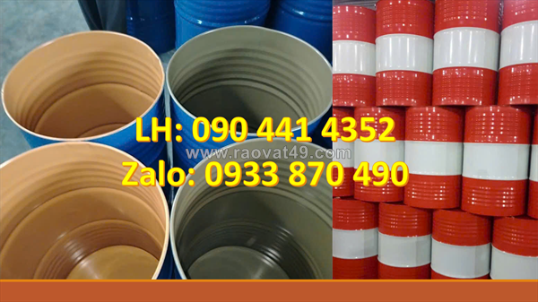 Thùng phuy sắt 220 lít nắp kín đựng chất lỏng, thùng phuy sắt 220 lít nắp hở đựng chất rắn