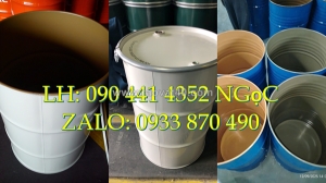 Thùng phuy sắt cũ 220 lít đựng hóa chất ngành cơ khí, thùng phuy sắt đựng dầu nhớt trong gara