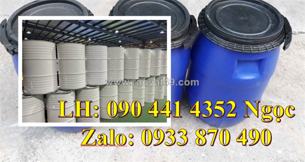 Thùng phuy sắt cũ đựng hóa chất 220 lít, thùng phuy sắt 220 lít màu đỏ, thùng phuy sắt đựng axit mạnh