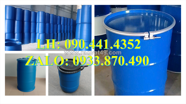 Thùng phuy sắt đựng dung dịch chống cháy, thùng phuy sắt đựng chất tẩy bào mòn mạnh