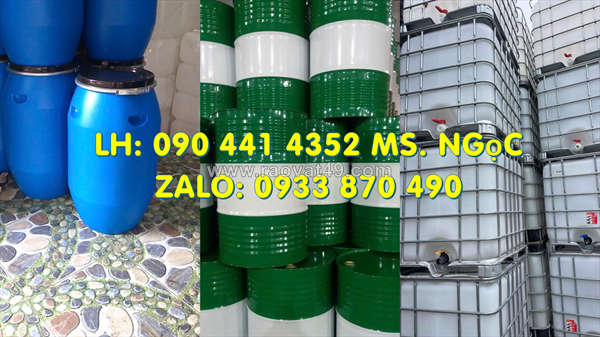 Thùng phuy sắt đựng hóa chất 220 lít giá rẻ, thùng phuy sắt 220 lít cũ màu trắng, vàng, đỏ, xanh lá..