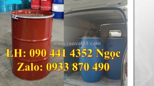 Thùng phuy sắt đựng hóa chất 220 lít, thùng phuy sắt 220 lít màu xanh, đỏ, trắng, vàng …