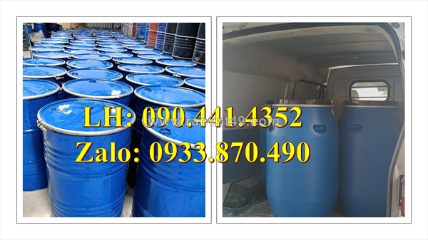 Thùng phuy sắt đựng hóa chất 220 lít, vỏ thùng phuy sắt 220l nắp kín, thùng phuy sắt nắp hở