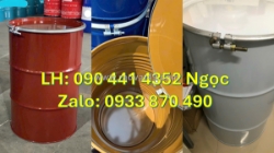 Thùng phuy sắt đựng hóa chất rủi ro cao, thùng phuy sắt 220 lít đựng bazơ phòng thí nghiệm