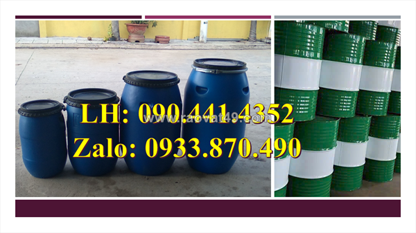 Thùng phuy sắt đựng xăng, thùng phuy sắt đựng benzen, thùng phuy sắt đựng toluen