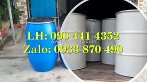 Thùng phuy sắt giá rẻ, bán thùng phuy sắt 220 lít đựng hóa chất cũ, xưởng thanh lý thùng phuy sắt 220l cũ