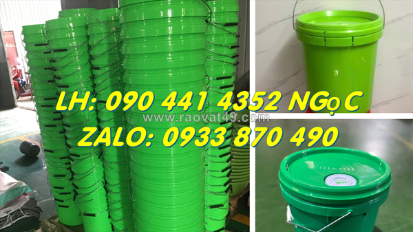 Thùng sơn  lít cao cấp, thùng nhựa 20 lít đựng sơn gel, thùng đựng sơn nội – ngoại thất 22 lít