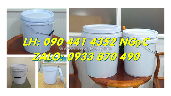 Thùng sơn  lít cao cấp, thùng nhựa 20 lít đựng sơn gel, thùng đựng sơn nội – ngoại thất 22 lít