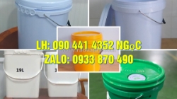 Thùng sơn nhựa 22 lít chính phẩm, vỏ thùng sơn 30 lít tròn dày dặn, giá cạnh tranh