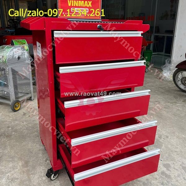 Tủ đồ nghề 5 ngăn kéo có bánh xe tvm05
